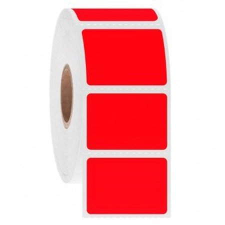 GA INTERNATIONAL NitroTag Cryogenic Barcode Labels, 1.25x0.875, 3" Core, Red, 1000 Labels 247188R